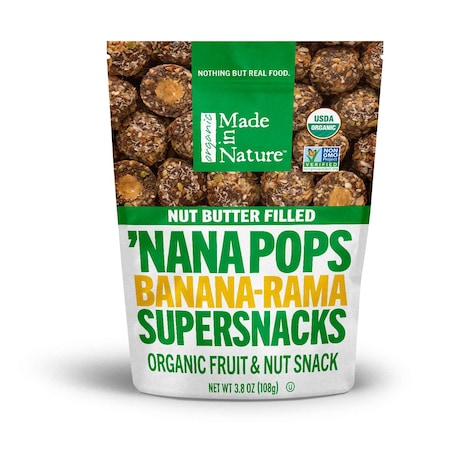 Made In Nature Made In Nature Organic Fruit And Nut Banana Pops 3.8 oz. Sleeve, PK6 50509